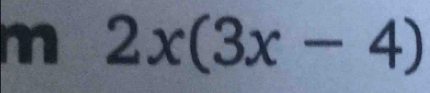 2x(3x-4)