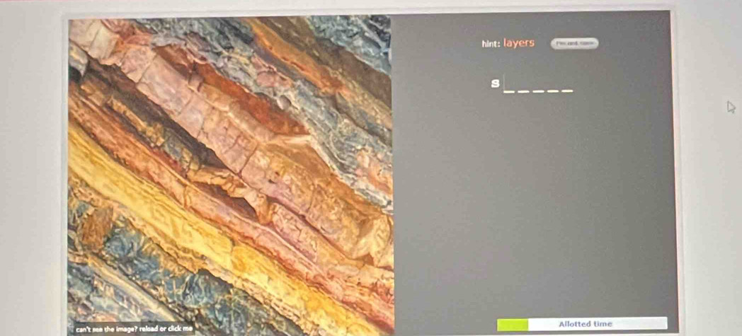hint: layers 
_ 
s 
Allotted time