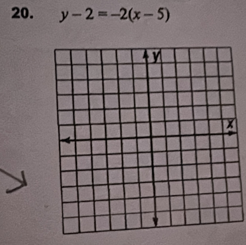 y-2=-2(x-5)