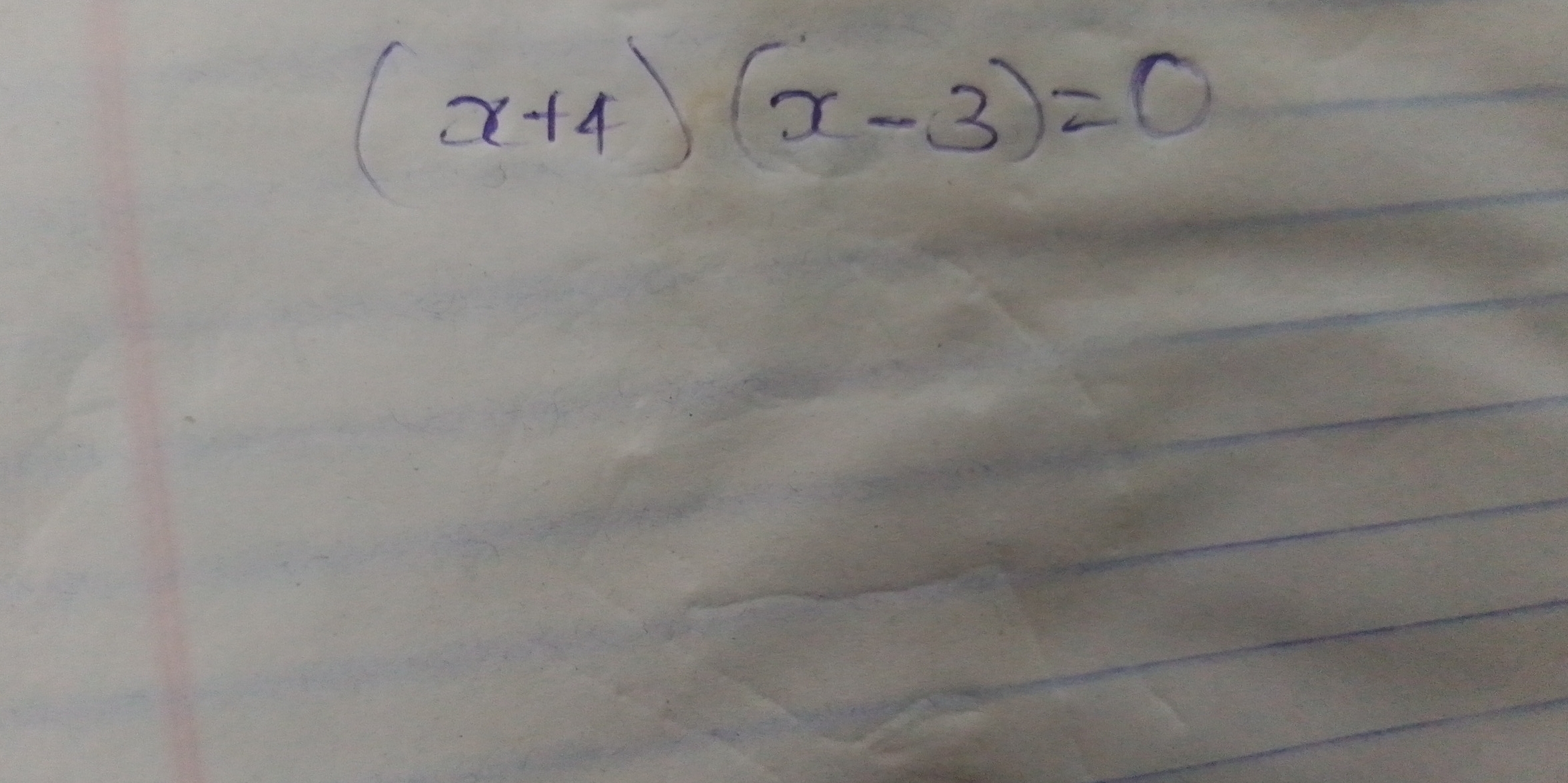 (x+4)(x-3)=0