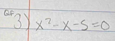 3 x^2-x-5=0