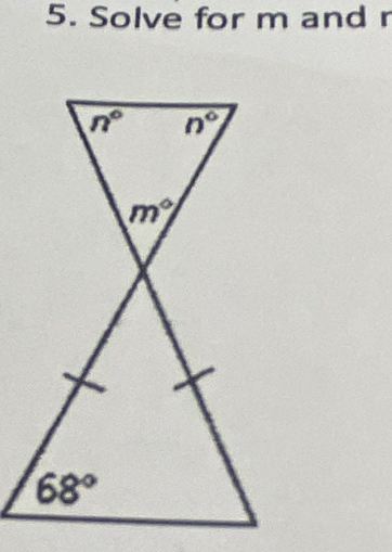 Solve for m and r