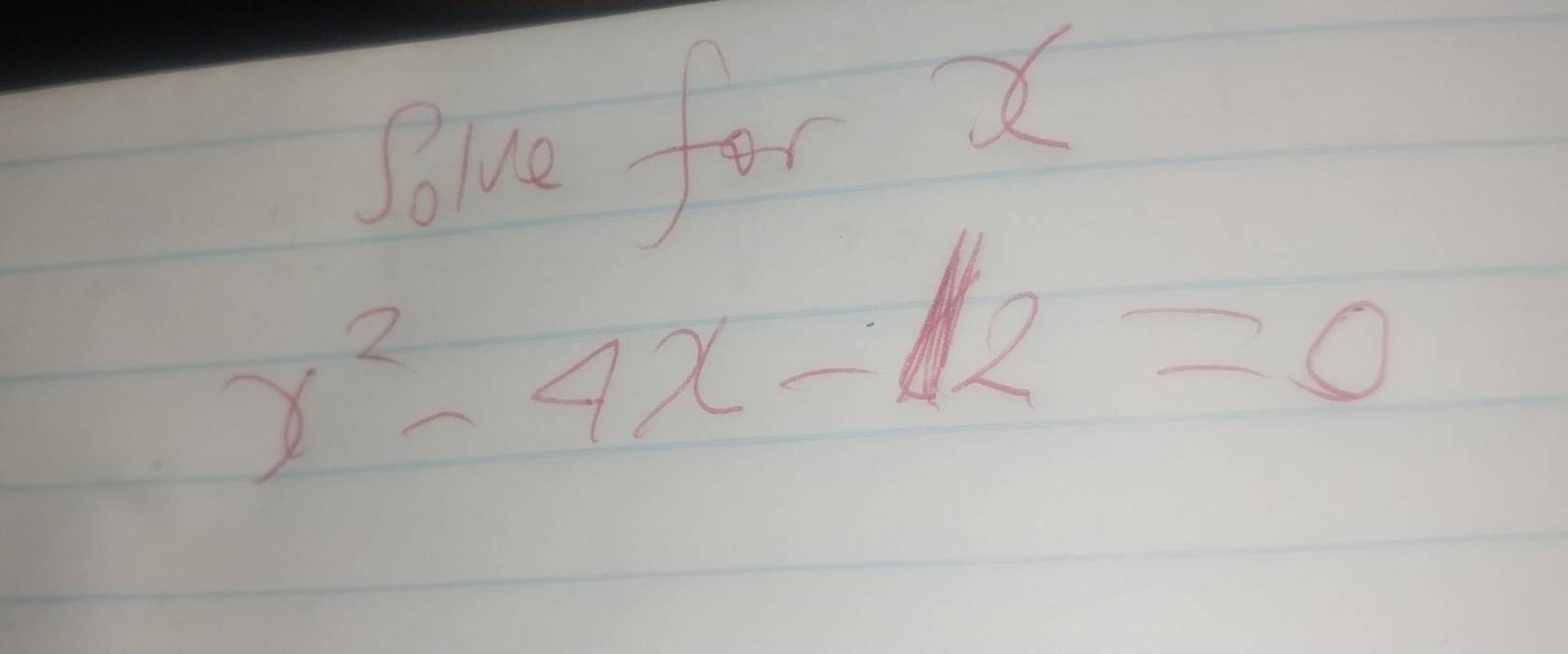 Sve for X
x^2-4x-12=0