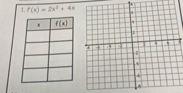 f(x)=2x^2+4x
B