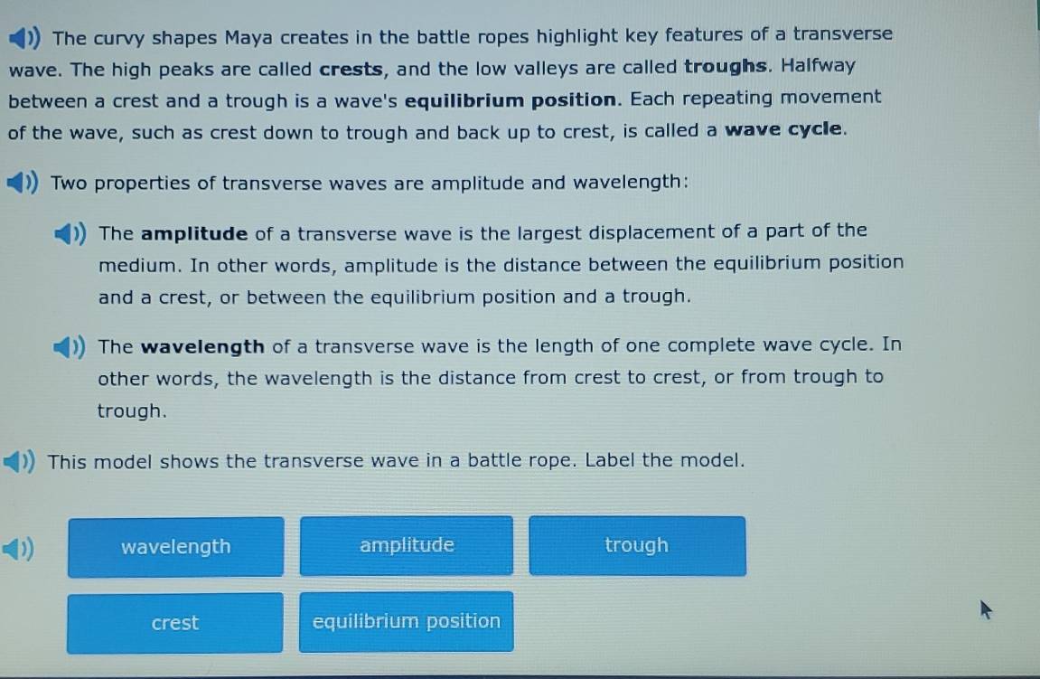 Solved: The curvy shapes Maya creates in the battle ropes highlight key ...