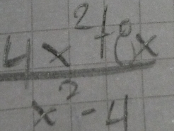  (4x^2+8x)/x^2-4 