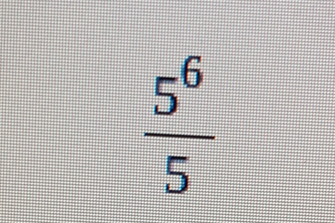  5^6/5 