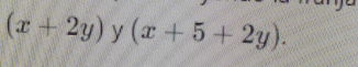 (x+2y) ^circ  (x+5+2y).