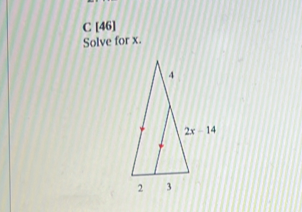 [46]
Solve for x.