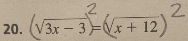 √3x - 3 −√x + 12