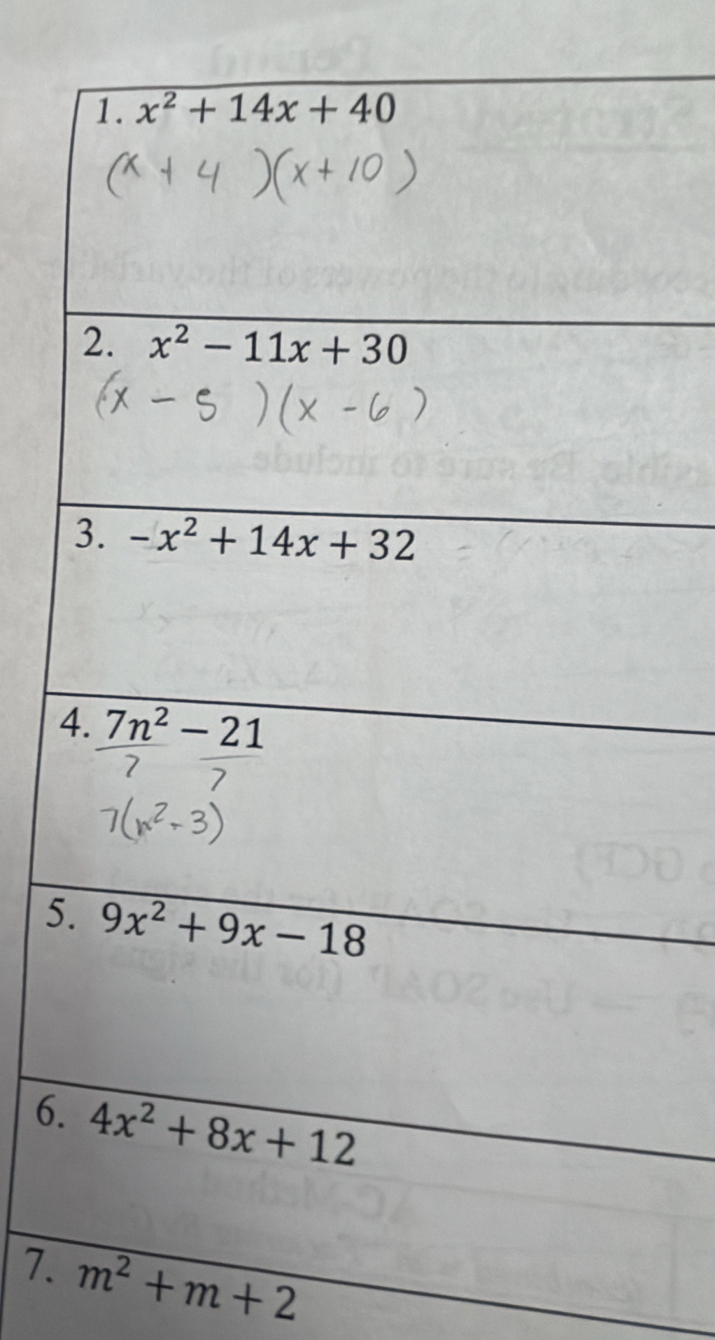 4
5
6.
7. m^2+m+2