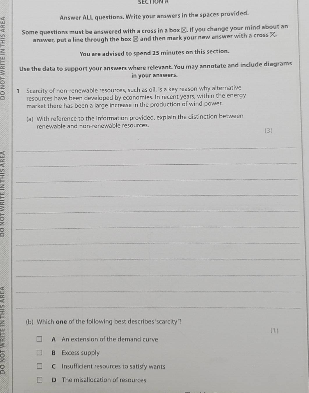 Solved: Answer ALL questions. Write your answers in the spaces provided ...