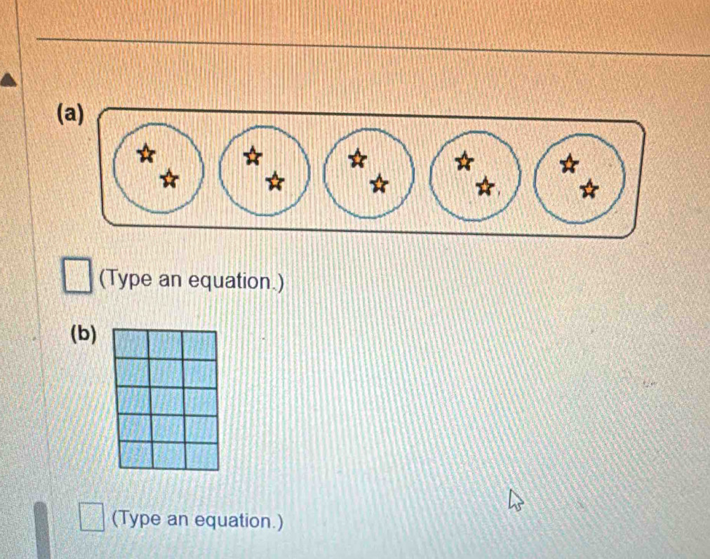 (Type an equation.) 
(b) 
(Type an equation.)