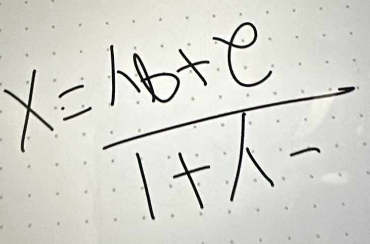 x=frac 1v_0+e1+lambda 