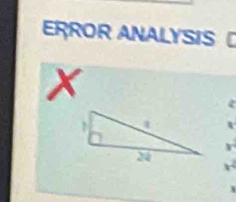 ERROR ANALYSIS
x