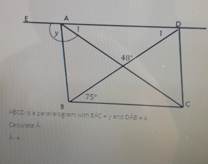 and Dhat AB=x
Calculate À
A_1=