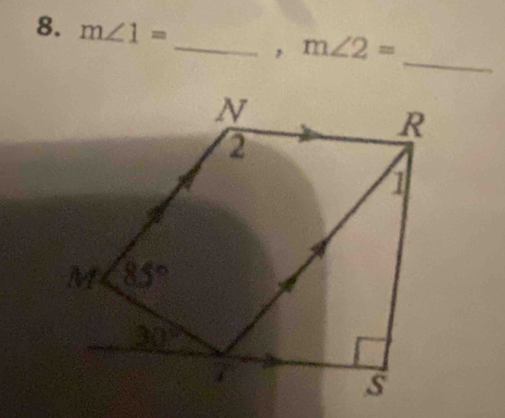 m∠ 1=
_
_, m∠ 2=