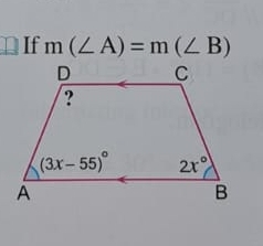 If m(∠ A)=m(∠ B)