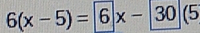 6(x-5)=6|x-|30|(5