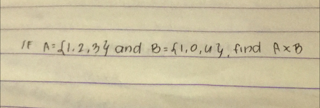 IF A= 1,2,3 and B= 1,0,4 find A* B