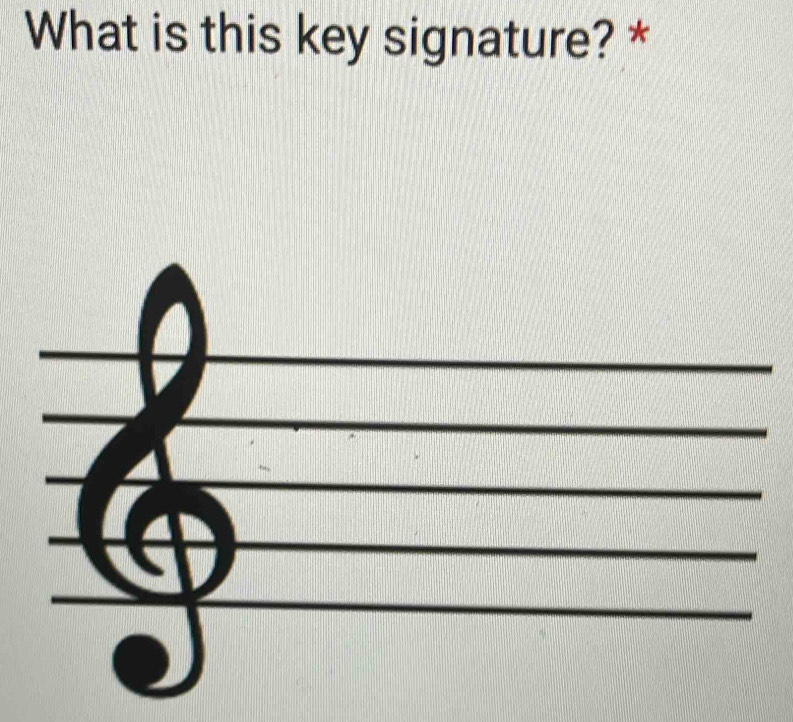 What is this key signature? *