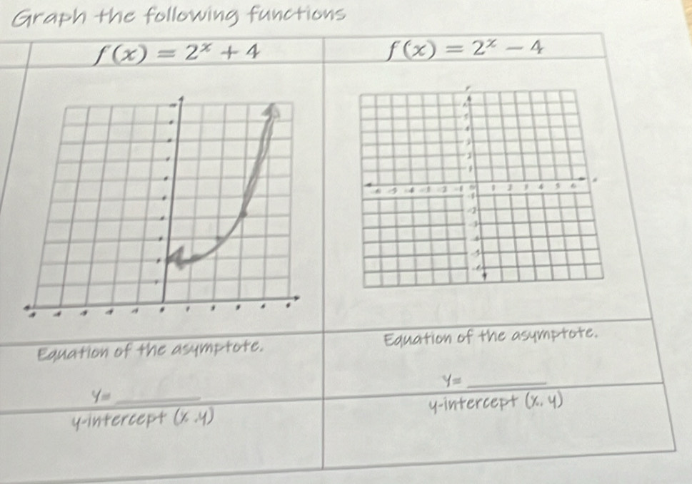 f(x)=2^x+4
f(x)=2^x-4
_ 
_