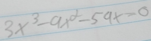 3x^3-9x^2-59x=0