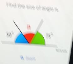 Find the size of angle n.
80°
A foom