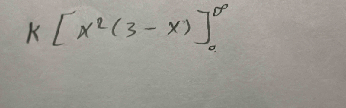 k[x^2(3-x)]_0^(∈fty)