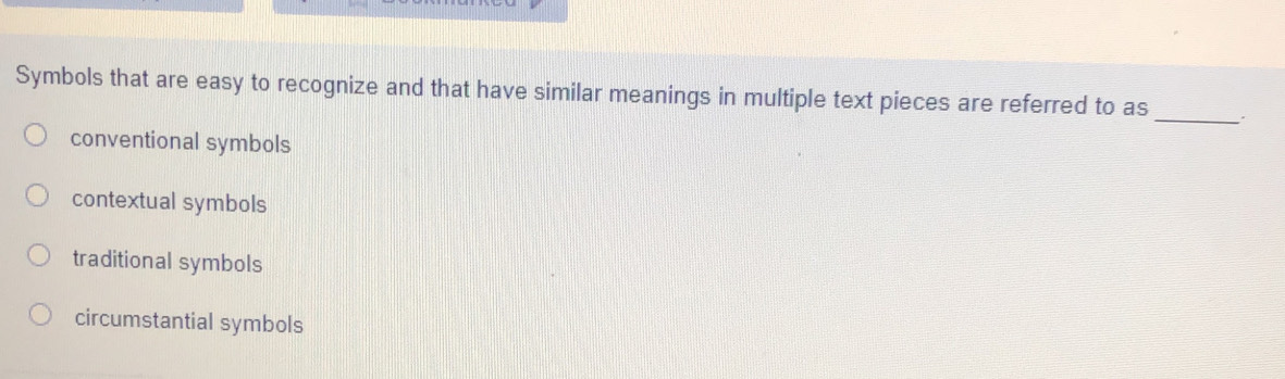 Solved: Symbols that are easy to recognize and that have similar ...
