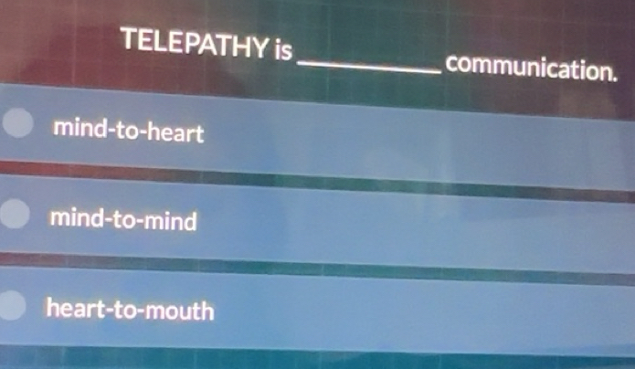 Gelöst:TELEPATHY is_ communication. mind-to-heart mind-to-mind heart-to ...