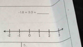 -1.8+3.3= _ 
5.