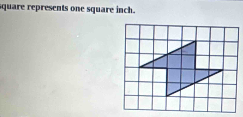 square represents one square inch.