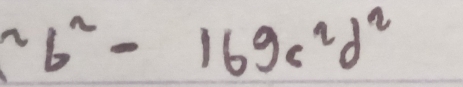 c^(2-)b^2-169c^2d^2