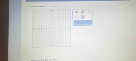 Graph the fundlis= f(x)=-4x+4
× 5