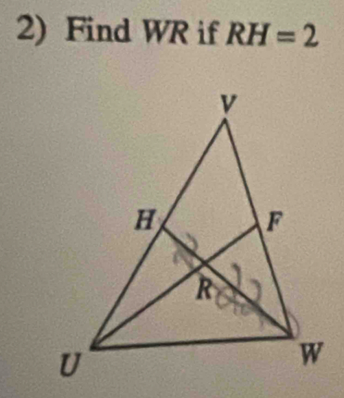 Find WR if RH=2