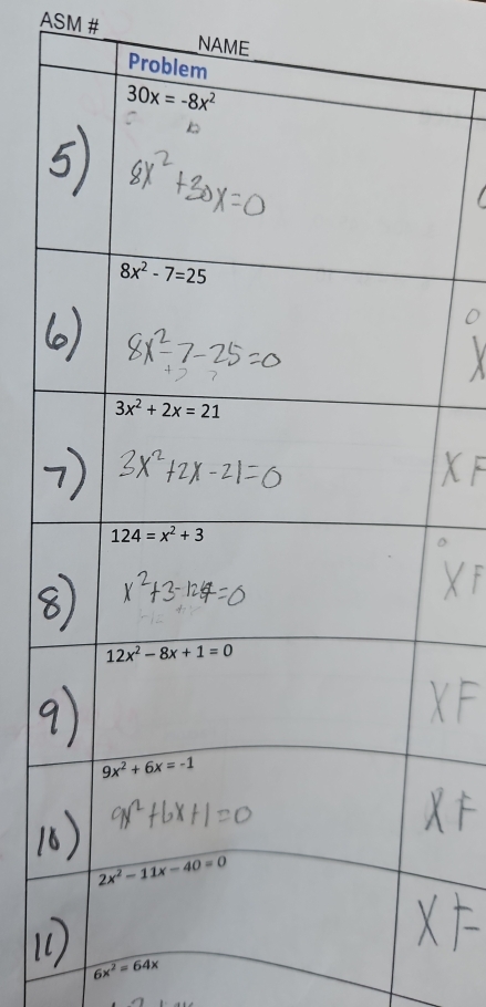 ASM # _NAME
6x^2=64x