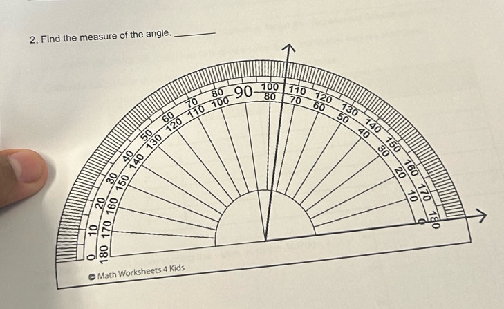 the angle.