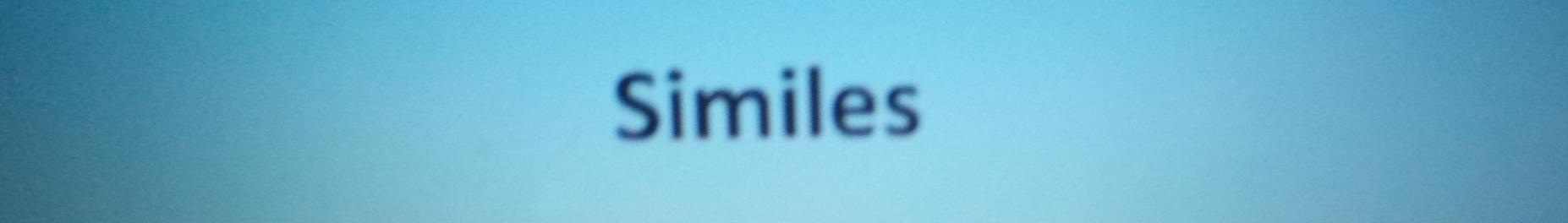 Similes