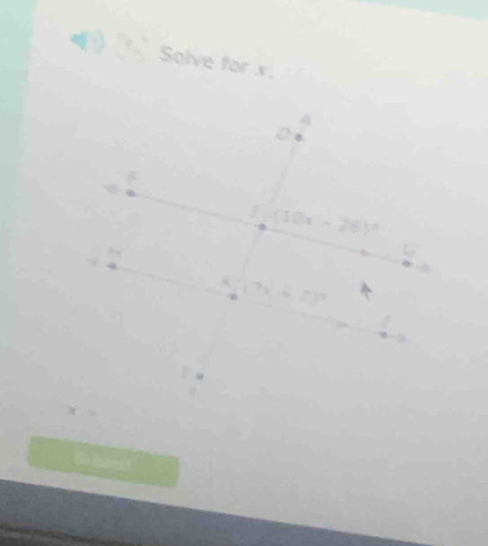 Solve for x. 
a 
□  
I (10x-26)^circ 
60°
8 7x=()^2
x=