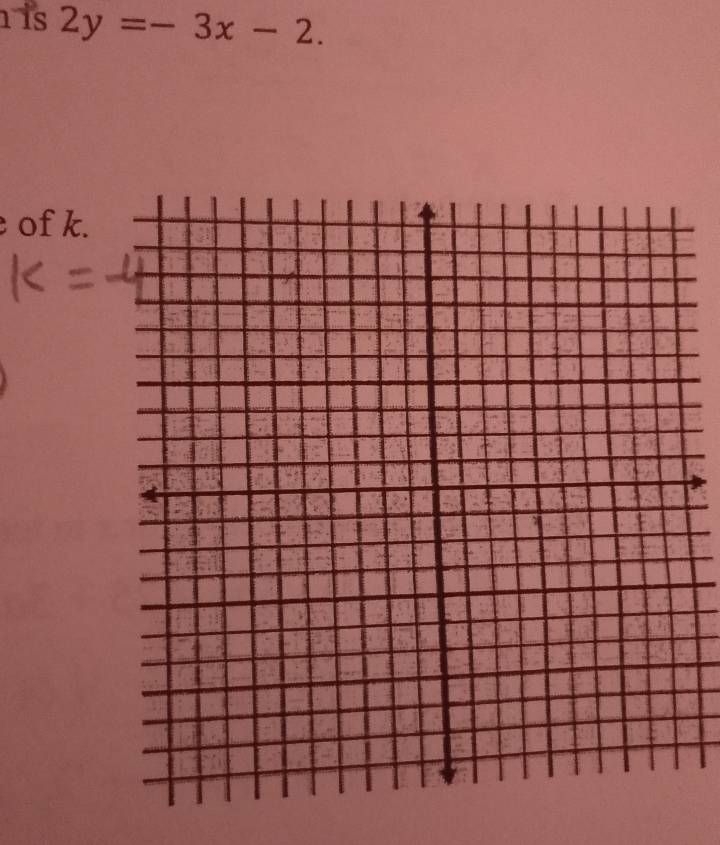 is 2y=-3x-2. 
of k.