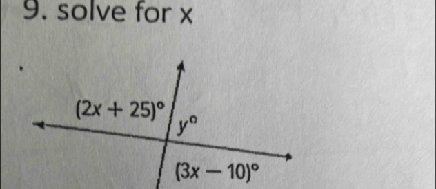 solve for x