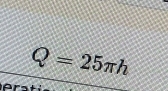 Q=25π h