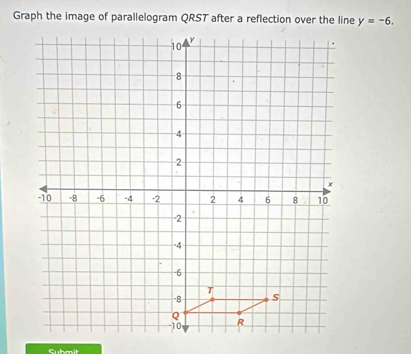 y=-6. 
Submit