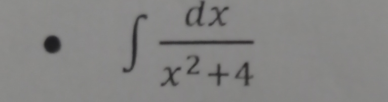 ∈t  dx/x^2+4 