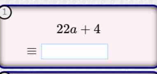 1
22a+4
equiv □