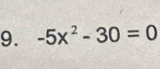 -5x^2-30=0