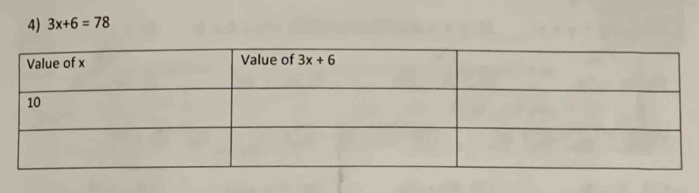 3x+6=78