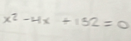 x^2-4x+132=0