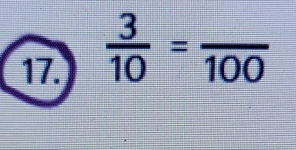  3/10 =frac 100